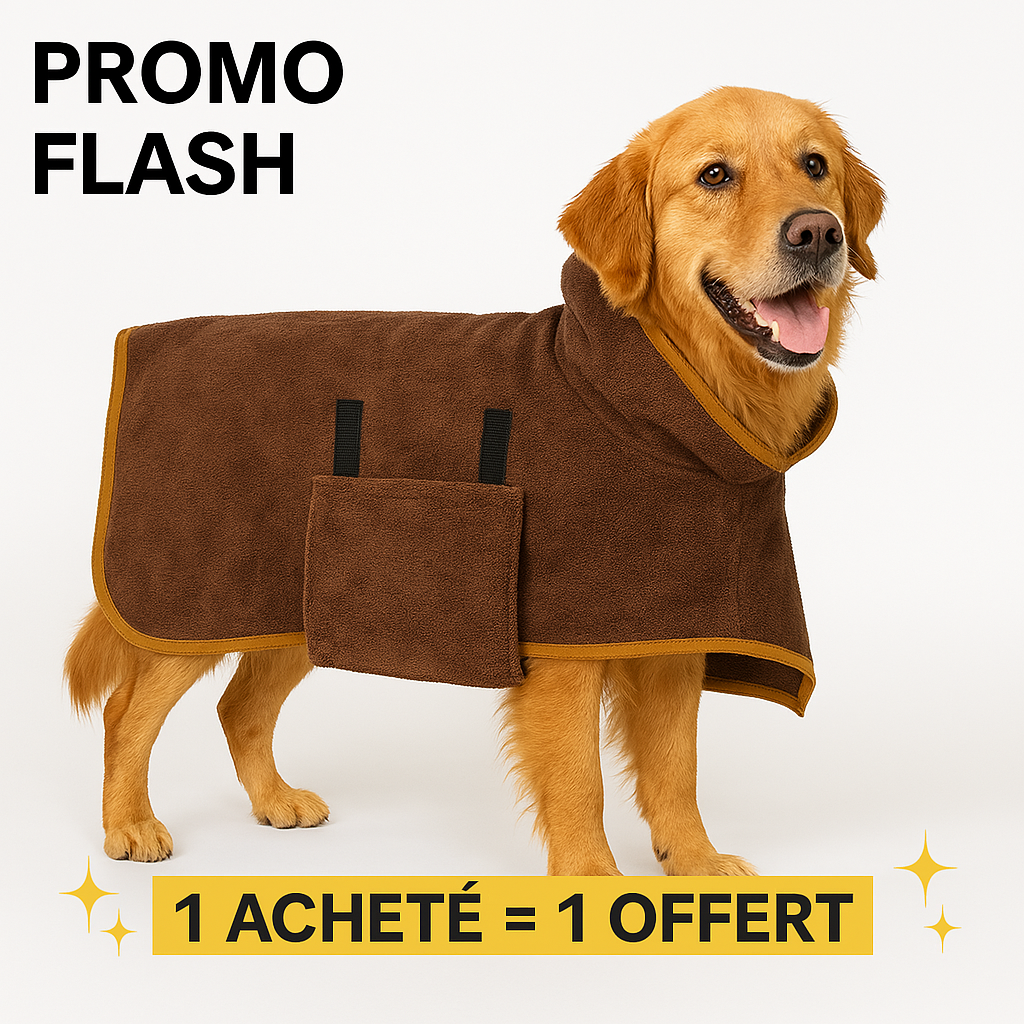 Peignoir PuppyWrap | Ultra-absorbant